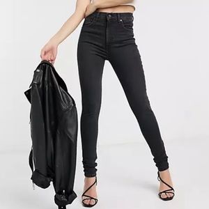 LEVIS Mile High Super Skinny Black Jeans 24